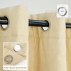 image:imageDriftAway Blackout Soundproof Thermal Insulated Linen Textured Curtains with Quilted Thermal Lining for Cold and Heat Blocking Noise Reducing Daytime Sleep 1 PC 52 Inches by 96 Inches Beige