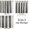 image:imageDriftAway Chris Blackout Curtain 2 Panels Grommet W52xL84 Dark BlueBlackLight Linenb