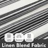 image:imageDriftAway Chris Blackout Curtain 2 Panels Grommet W52xL84 Dark BlueBlackLight Linenb