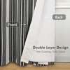 image:imageDriftAway Chris Blackout Curtain 2 Panels Grommet W52xL84 Dark BlueBlackLight Linenb