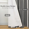 image:imageDriftAway Chris Blackout Curtain 2 Panels Grommet W52xL84 Dark BlueBlackLight Linenb