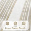 image:imageDriftAway Chris Blackout Curtain 2 Panels Grommet W52xL84 Dark BlueCamel BeigeLight Lineng