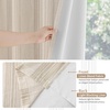 image:imageDriftAway Chris Blackout Curtain 2 Panels Grommet W52xL84 Dark BlueCamel BeigeLight Lineng