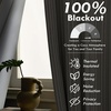image:imageDriftAway Chris Blackout Curtain 2 Panels Grommet W52xL84 Dark BlueCamel BeigeLight Lineng
