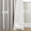 image:imageDriftAway Chris Blackout Curtain 2 Panels Grommet W52xL84 Dark BlueGrayLight Linenb
