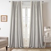image:imageDriftAway Chris Blackout Curtain 2 Panels Grommet W52xL84 Dark BlueGrayLight Linenb