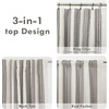 image:imageDriftAway Chris Blackout Curtain 2 Panels Grommet W52xL84 Dark BlueGrayLight Linenb