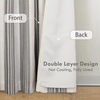 image:imageDriftAway Chris Blackout Curtain 2 Panels Grommet W52xL84 Dark BlueGrayLight Linenb