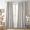 image:imageDriftAway Chris Blackout Curtain 2 Panels Grommet W52xL84 Dark BlueGrayLight Linenb
