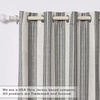 image:imageDriftAway Chris Blackout Curtain 2 Panels Grommet W52xL84 Dark BlueGrayLight Lineng