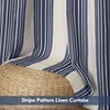 image:imageDriftAway Chris Blackout Curtain 2 Panels Grommet W52xL84 Dark BlueIvory Dark BlueLight Linenb
