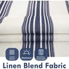 image:imageDriftAway Chris Blackout Curtain 2 Panels Grommet W52xL84 Dark BlueIvory Dark BlueLight Linenb