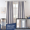 image:imageDriftAway Chris Blackout Curtain 2 Panels Grommet W52xL84 Dark BlueIvory Dark BlueLight Linenb
