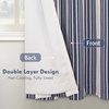 image:imageDriftAway Chris Blackout Curtain 2 Panels Grommet W52xL84 Dark BlueIvory Dark BlueLight Linenb