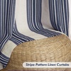 image:imageDriftAway Chris Blackout Curtain 2 Panels Grommet W52xL84 Dark BlueIvory Dark BlueLight Linenb