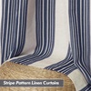 image:imageDriftAway Chris Blackout Curtain 2 Panels Grommet W52xL84 Dark BlueIvory Dark BlueLight Linenb