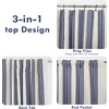 image:imageDriftAway Chris Blackout Curtain 2 Panels Grommet W52xL84 Dark BlueIvory Dark BlueLight Linenb