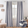 image:imageDriftAway Chris Blackout Curtain 2 Panels Grommet W52xL84 Dark BlueIvory Dark BlueLight Linenb