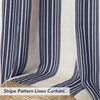 image:imageDriftAway Chris Blackout Curtain 2 Panels Grommet W52xL84 Dark BlueIvory Dark BlueLight Linenb