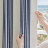 image:imageDriftAway Chris Blackout Curtain 2 Panels Grommet W52xL84 Dark BlueIvory Dark BlueLight Lineng
