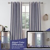 image:imageDriftAway Chris Blackout Curtain 2 Panels Grommet W52xL84 Dark BlueIvory Dark BlueLight Lineng
