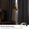 image:imageDriftAway Chris Blackout Curtain 2 Panels Grommet W52xL84 Dark BlueIvory Dark BlueLight Lineng