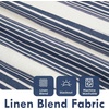 image:imageDriftAway Chris Blackout Curtain 2 Panels Grommet W52xL84 Dark BlueIvory Dark BlueLight Lineng