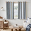 image:imageDriftAway Chris Blackout Curtain 2 Panels Grommet W52xL84 Dark BlueIvory Dark BlueLight Lineng