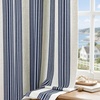 image:imageDriftAway Chris Blackout Curtain 2 Panels Grommet W52xL84 Dark BlueIvory Dark BlueLight Lineng