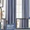 image:imageDriftAway Chris Blackout Curtain 2 Panels Grommet W52xL84 Dark BlueIvory Dark BlueLight Lineng