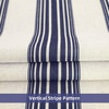 image:imageDriftAway Chris Blackout Curtain 2 Panels Grommet W52xL84 Dark BlueIvory Dark BlueLight Lineng