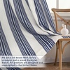 image:imageDriftAway Chris Blackout Curtain 2 Panels Grommet W52xL84 Dark BlueIvory Dark BlueLight Lineng
