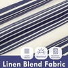 image:imageDriftAway Chris Blackout Curtain 2 Panels Grommet W52xL84 Dark BlueIvory Dark BlueLight Lineng