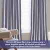 image:imageDriftAway Chris Blackout Curtain 2 Panels Grommet W52xL84 Dark BlueIvory Dark BlueLight Lineng