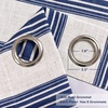 image:imageDriftAway Chris Blackout Curtain 2 Panels Grommet W52xL84 Dark BlueIvory Dark BlueLight Lineng