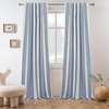 image:imageDriftAway Chris Blackout Curtain 2 Panels Grommet W52xL84 Dark BlueJean NavyLight Linenb