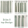 image:imageDriftAway Chris Blackout Curtain 2 Panels Grommet W52xL84 Dark BlueLoden GreenLight Linenb