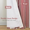 image:imageDriftAway Chris Blackout Curtain 2 Panels Grommet W52xL84 Dark BlueRedLight Linenb