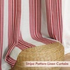 image:imageDriftAway Chris Blackout Curtain 2 Panels Grommet W52xL84 Dark BlueRedLight Linenb