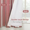 image:imageDriftAway Chris Blackout Curtain 2 Panels Grommet W52xL84 Dark BlueRedLight Linenb