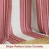 image:imageDriftAway Chris Blackout Curtain 2 Panels Grommet W52xL84 Dark BlueRedLight Linenb