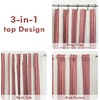 image:imageDriftAway Chris Blackout Curtain 2 Panels Grommet W52xL84 Dark BlueRedLight Linenb