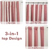 image:imageDriftAway Chris Blackout Curtain 2 Panels Grommet W52xL84 Dark BlueRedLight Linenb