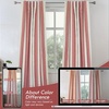 image:imageDriftAway Chris Blackout Curtain 2 Panels Grommet W52xL84 Dark BlueRedLight Linenb