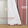 image:imageDriftAway Chris Blackout Curtain 2 Panels Grommet W52xL84 Dark BlueRedLight Linenb