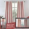 image:imageDriftAway Chris Blackout Curtain 2 Panels Grommet W52xL84 Dark BlueRedLight Linenb