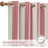 image:imageDriftAway Chris Blackout Curtain 2 Panels Grommet W52xL84 Dark BlueRedLight Lineng