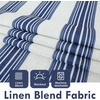 image:imageDriftAway Chris Double Layer Linen Blackout Tie Up Curtains Thermal Insulated Fully Lined Vertical Striped Balloon Roman Shade Bathroom Window Adjustable Rod Pocket 45 Inch by 63 Inch GrayIvoryDark Blue