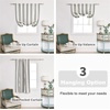image:imageDriftAway Chris Double Layer Linen Blackout Tie Up Curtains Thermal Insulated Fully Lined Vertical Striped Balloon Roman Shade Bathroom Window Adjustable Rod Pocket 45 Inch by 63 Inch GrayGrey