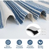 image:imageDriftAway Chris Double Layer Linen Blackout Tie Up Curtains Thermal Insulated Fully Lined Vertical Striped Balloon Roman Shade Bathroom Window Adjustable Rod Pocket 45 Inch by 63 Inch GrayJean Navy